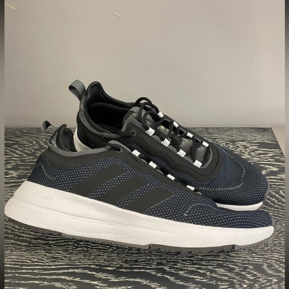 Adidas fukasa run women's running shoes size 9.5 black white athletic sneakers - Picture 10 of 16